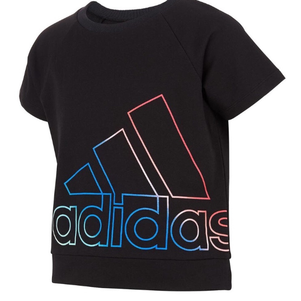 NEW Adidas Girls Black T Shirt Size Medium